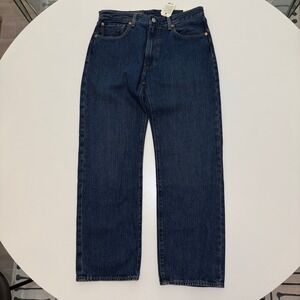 Levi's 555 Relaxed Straight Lot 555 Dark Wash Cotton Jeans Mens 32x30